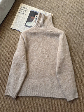 Women's Wool Relaxed Fit Turtleneck Sweater — View 6