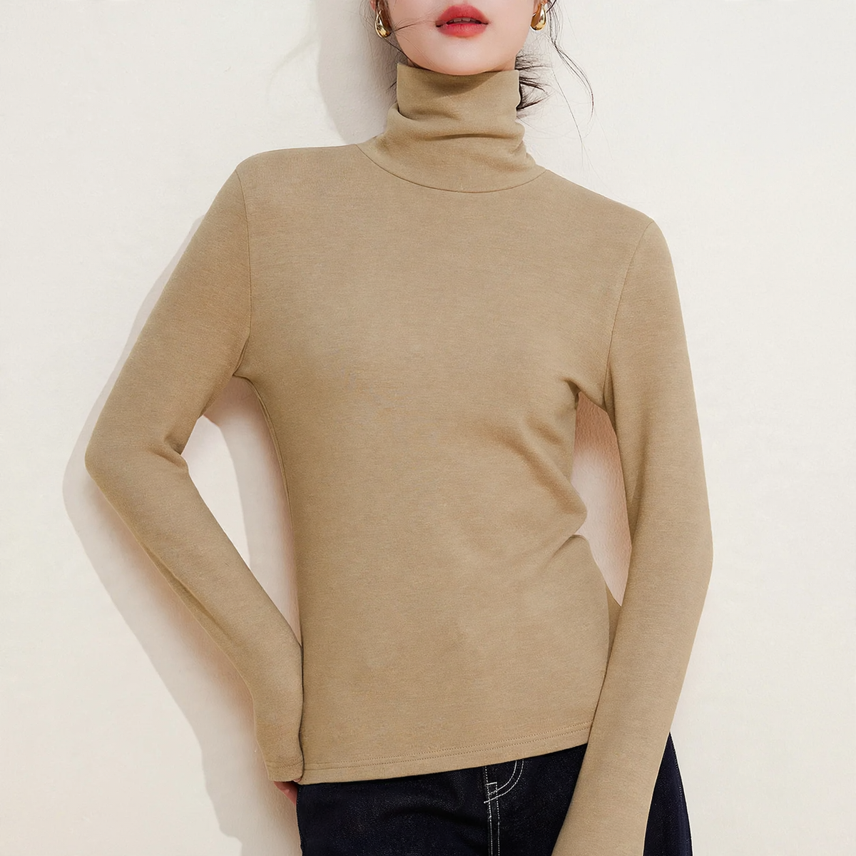 Women's Turtleneck Sweater — View 4