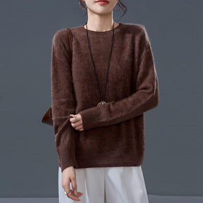 Women's Cashmere Blend V Neck Sweater — View 10