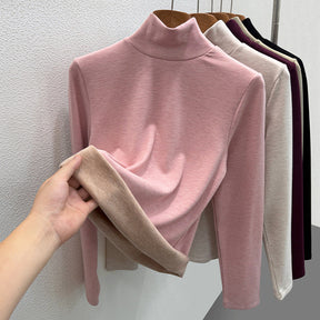 Women's Wool Blend Turtleneck Sweater — View 11