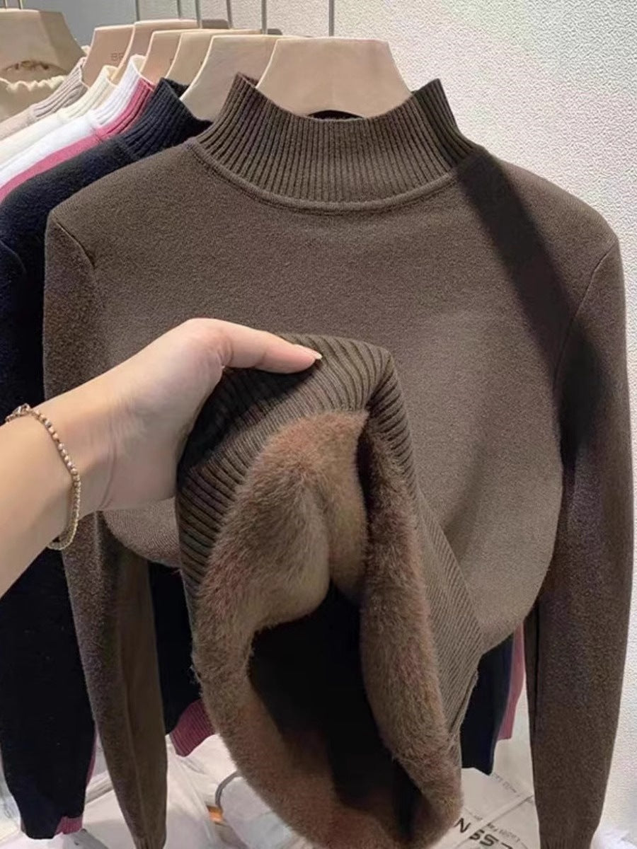 Women's Mock Neck Sweater — View 7