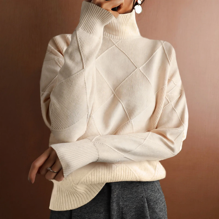 Women's Mock Neck Sweater — View 1