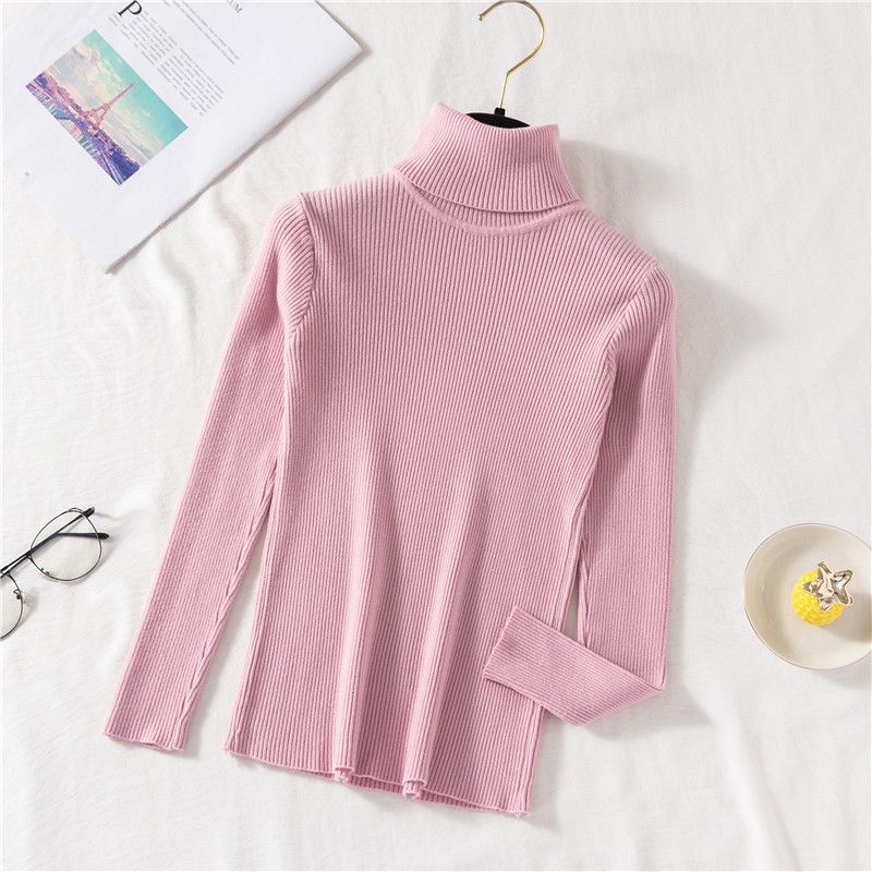 Women's Fitted Turtleneck Sweater — View 8