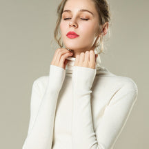 Women's Fitted Turtleneck Sweater — View 7