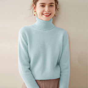 Women's Wool Turtleneck Sweater — View 12