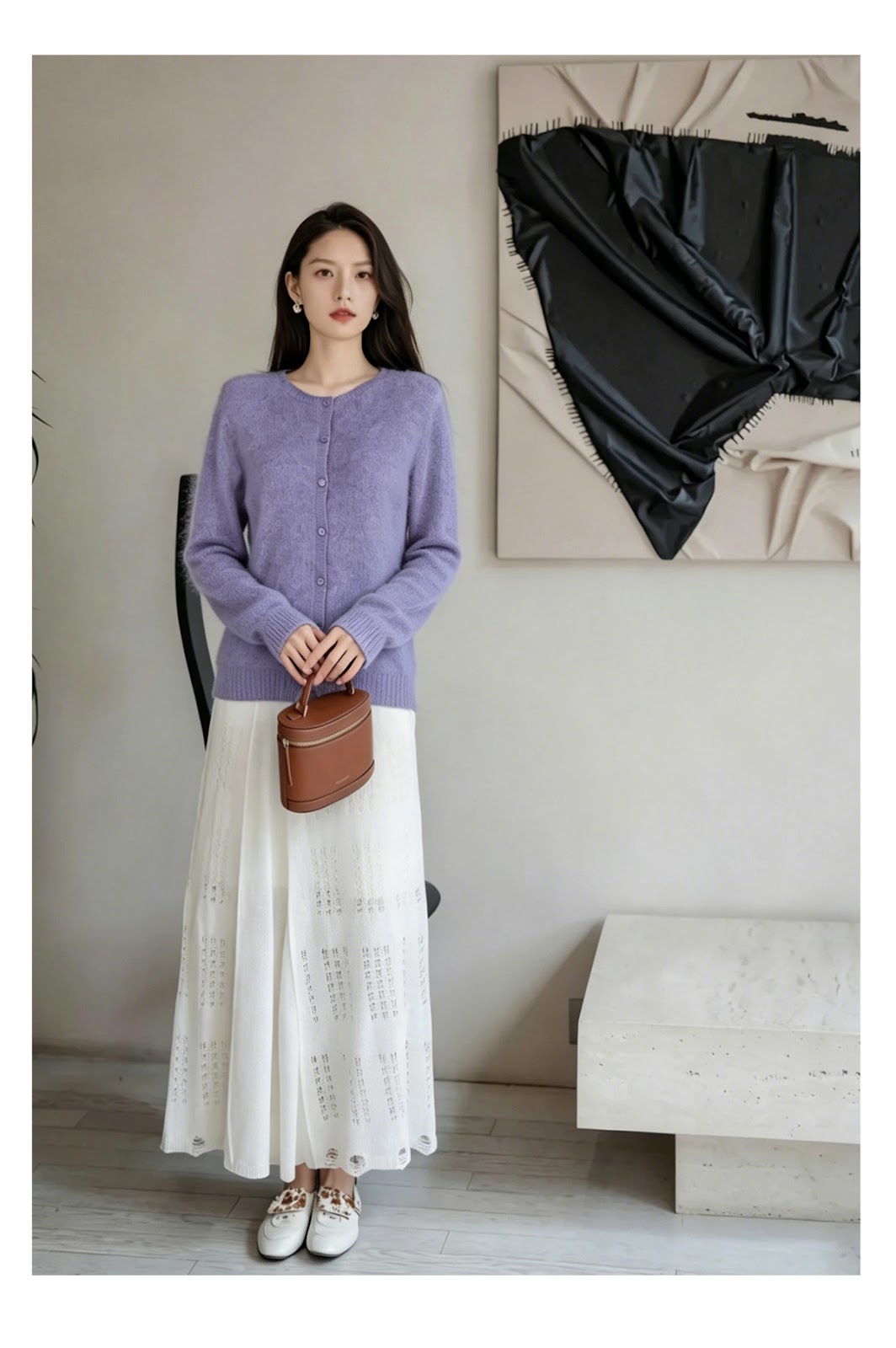 Women's Crewneck Cardigan — View 11