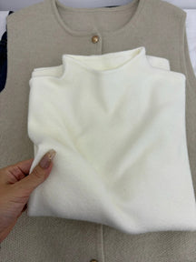 Women's Mock Neck Sweater — View 3