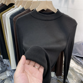 Women's Long Sleeve Mock Neck Top — View 5
