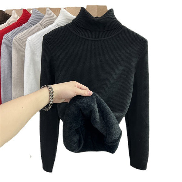 Women's Ribbed Turtleneck Sweater — View 3