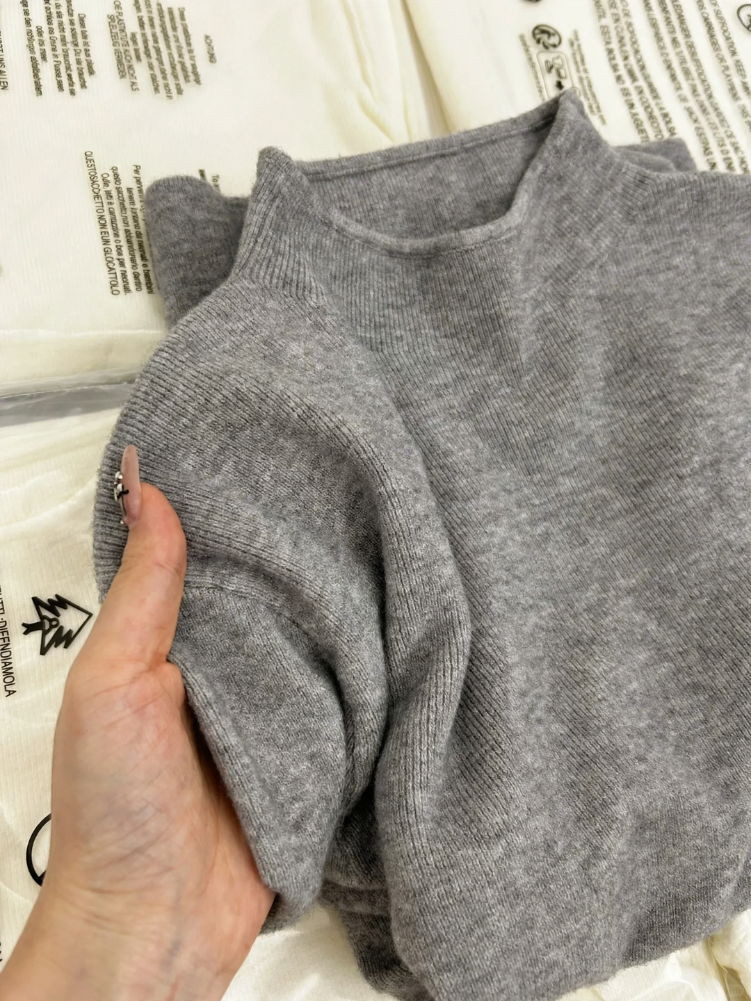 Women's Mock Neck Sweater — View 9
