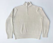 Women's Wool Blend Half Zip Sweater — View 8