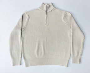 Women's Wool Blend Half Zip Sweater — View 8