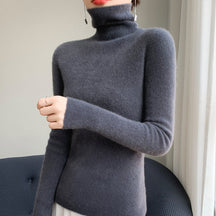 Women's Fitted Mock Neck Sweater — View 10