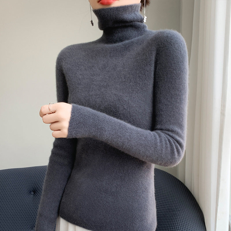 Women's Fitted Mock Neck Sweater — View 10
