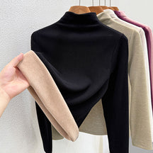 Women's Wool Blend Turtleneck Sweater — View 5