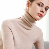 Women's Fitted Turtleneck Sweater — View 3