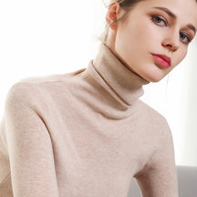 Women's Fitted Turtleneck Sweater — View 3