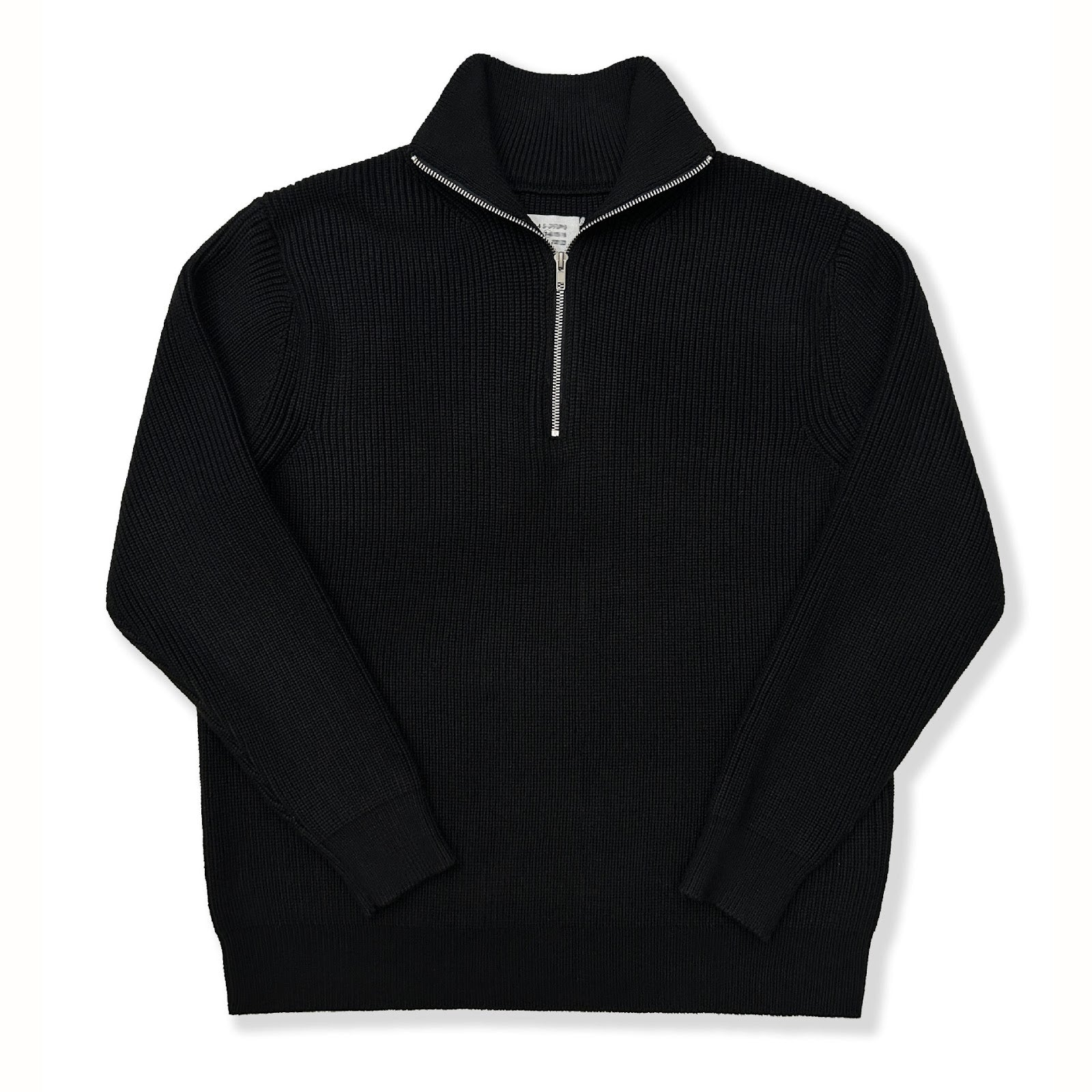 Women's Wool Blend Half Zip Sweater — View 5