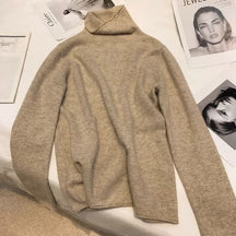 Women's Wool Mock Neck Sweater — View 9