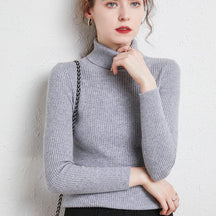 Women's Fitted Turtleneck Sweater — View 6