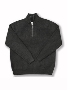 Women's Wool Blend Half Zip Sweater — View 7