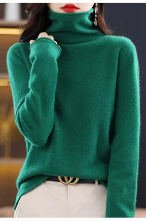 Women's Wool Turtleneck Sweater — View 5