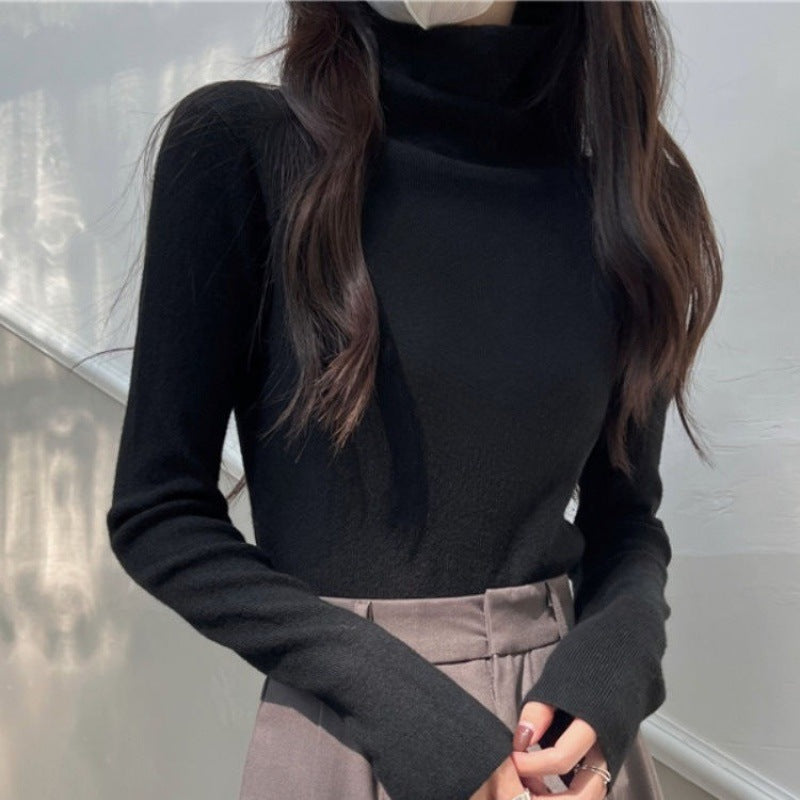 Women's Fitted Turtleneck Sweater — View 5