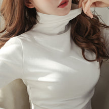 Women's Long Sleeve Turtleneck Top — View 6