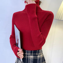 Women's Long Sleeve Turtleneck Sweater — View 5