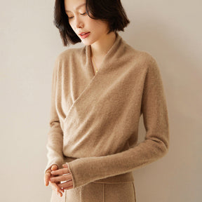 Women's V Neck Sweater — View 7