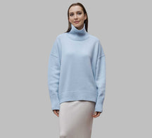 Women's Relaxed Fit Turtleneck Sweater — View 4