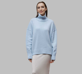 Women's Relaxed Fit Turtleneck Sweater — View 4