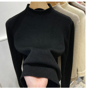Women's Ribbed Mock Neck Sweater — View 9