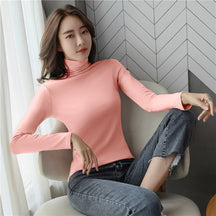 Women's Long Sleeve Turtleneck Top — View 9