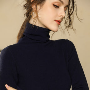 Women's Fitted Turtleneck Sweater — View 4