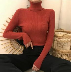 Women's Fitted Turtleneck Sweater — View 12