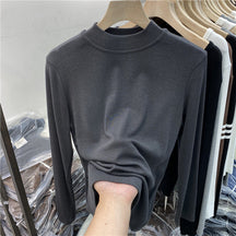 Women's Long Sleeve Mock Neck Top — View 8