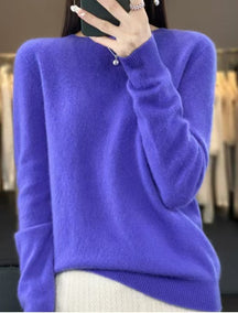 Women's Wool Relaxed Fit Crewneck Sweater — View 8