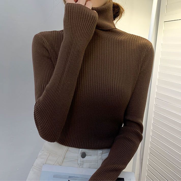 Women's Fitted Turtleneck Sweater — View 4