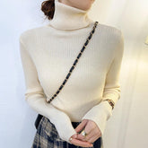 Women's Long Sleeve Turtleneck Sweater — View 4