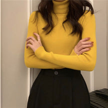 Women's Fitted Turtleneck Sweater — View 2