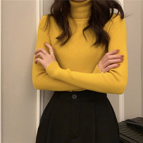 Women's Fitted Turtleneck Sweater — View 2