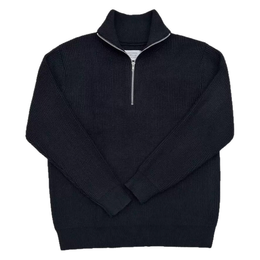 Women's Wool Blend Half Zip Sweater — View 5