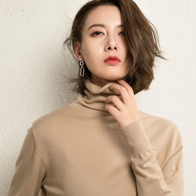 Women's Fitted Turtleneck Sweater — View 7