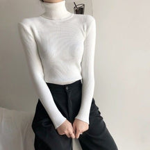 Women's Fitted Turtleneck Sweater — View 11