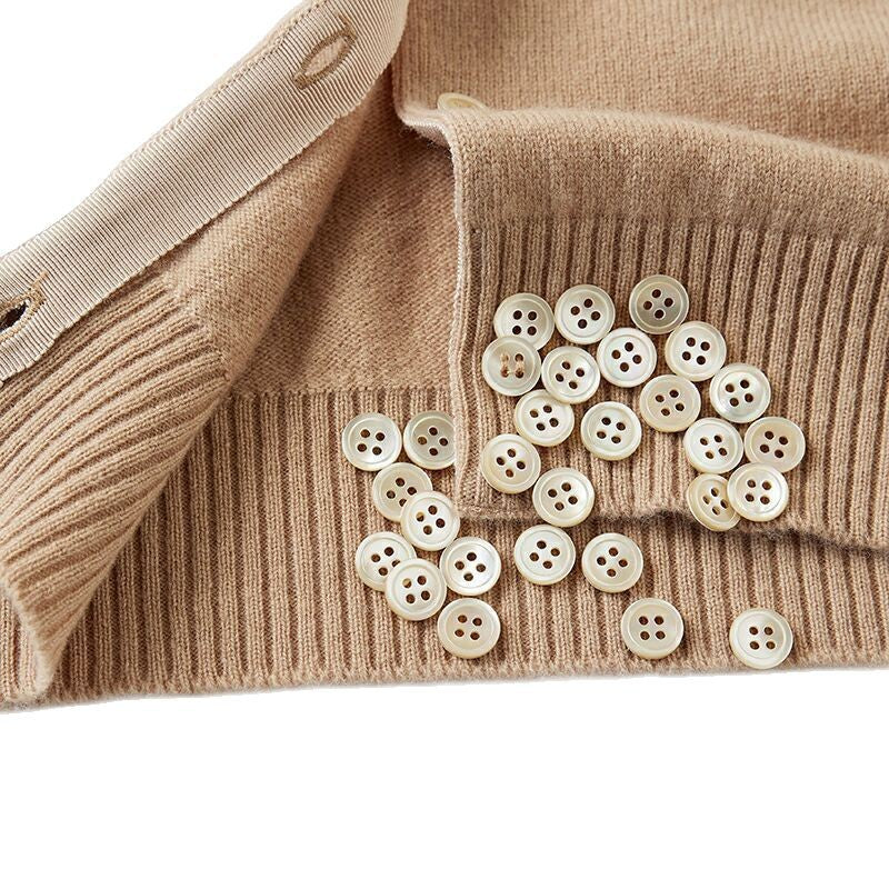 Women's Cashmere Blend Jacquard Crewneck Cardigan — View 2