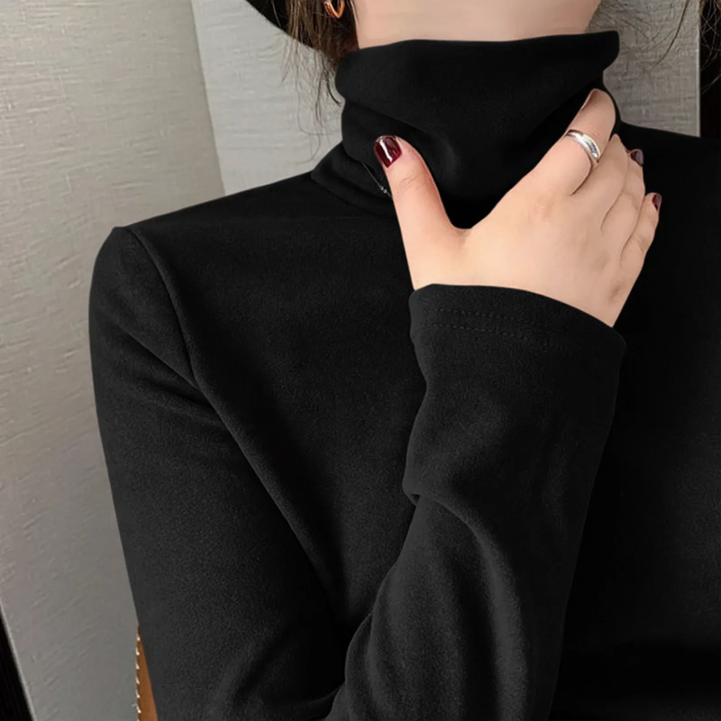 Women's Reversible Long Sleeve Turtleneck Top — View 2