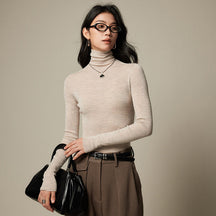 Women's Wool Turtleneck Sweater — View 2