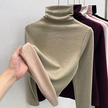 Women's Wool Blend Turtleneck Sweater — View 10