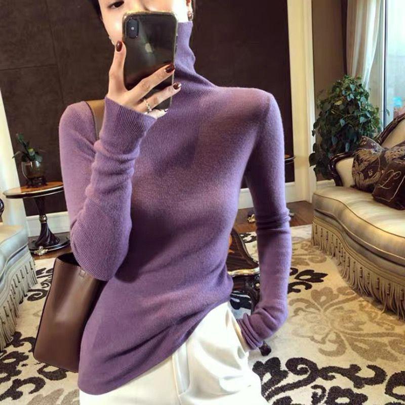 Women's Fitted Turtleneck Sweater — View 10